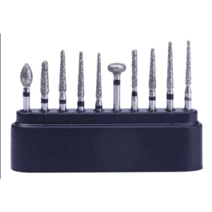 Kit de Fresas para Tallar Negro x 10