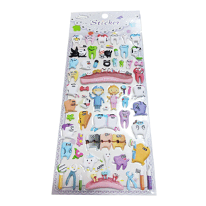 STICKERS MOTIVOS ODONTOLOGICOS LAMINA X40