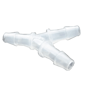 Conector para mangueras barbado de plastico en "Y"