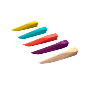 Cunas de madera de colores  x 20