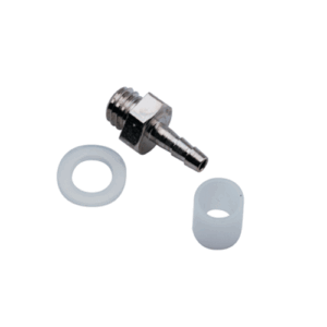 Conector para manguera barbado con rosca Kit con funda y arandela