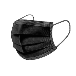 Tapaboca Rectangular Doble Liga Negro x 50