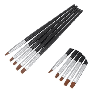Pinceles De Cerdas Para Resina Kit x 5