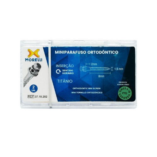 Mini Tornillo De Titanio 8mm / 1.5mm x 2 unids Morelli - Imagen 2