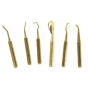 Kit De Puntas Doradas Para Encerador x 6 Unids
