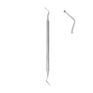 Cucharita de Dentina No. 18 Acero Inoxidable