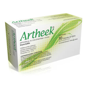 Anestesia Local Articaina al 4% Caja ARTHEEK VIDRIO