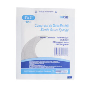 Gasas Sin Algodon 3*3 Esteril Procare