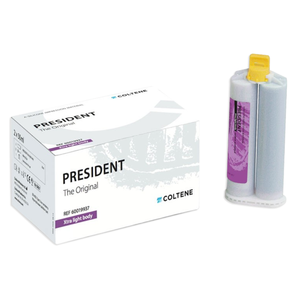 Silicona Por Adicion Extra Liviana para Pistola President 50ml 1 Cartucho