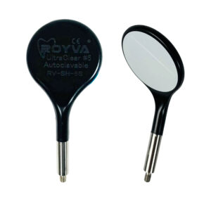 Espejo Rodio U-HD Negro Con Rosca Und Royva