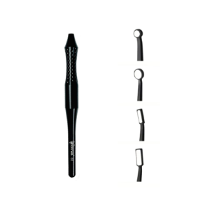 Espejo Rodio U-HD MINI Ultra Delgado Mango+4 Negro Royva